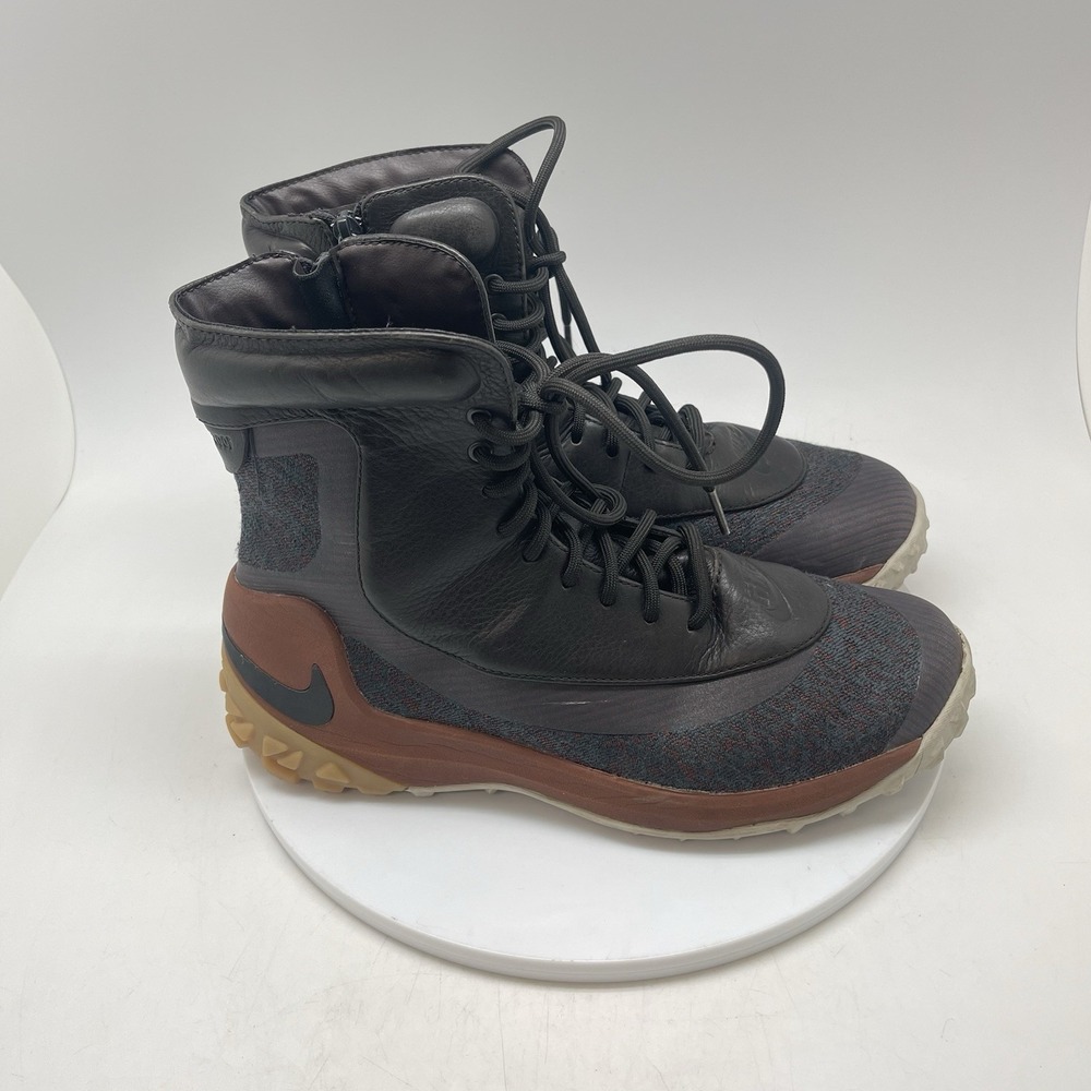 Nike‎ Zoom Kynsi Jacquard Boots Womens 9.5 Brown Leather Waterproof 806978-202